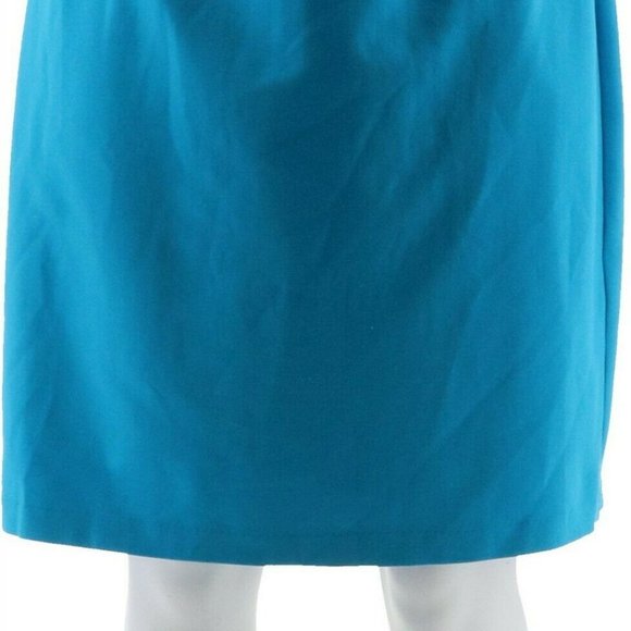 NWT JOAN RIVERS PONTE PULL-ON TURQUOISE SKIRT 2X - Picture 3 of 10